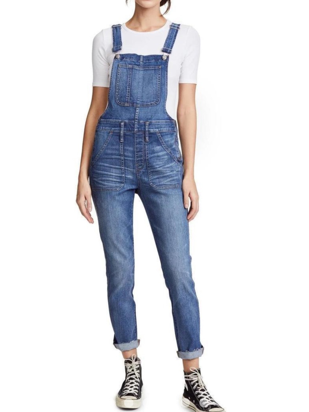 Madewell Medium Blue Denim Women's Overalls